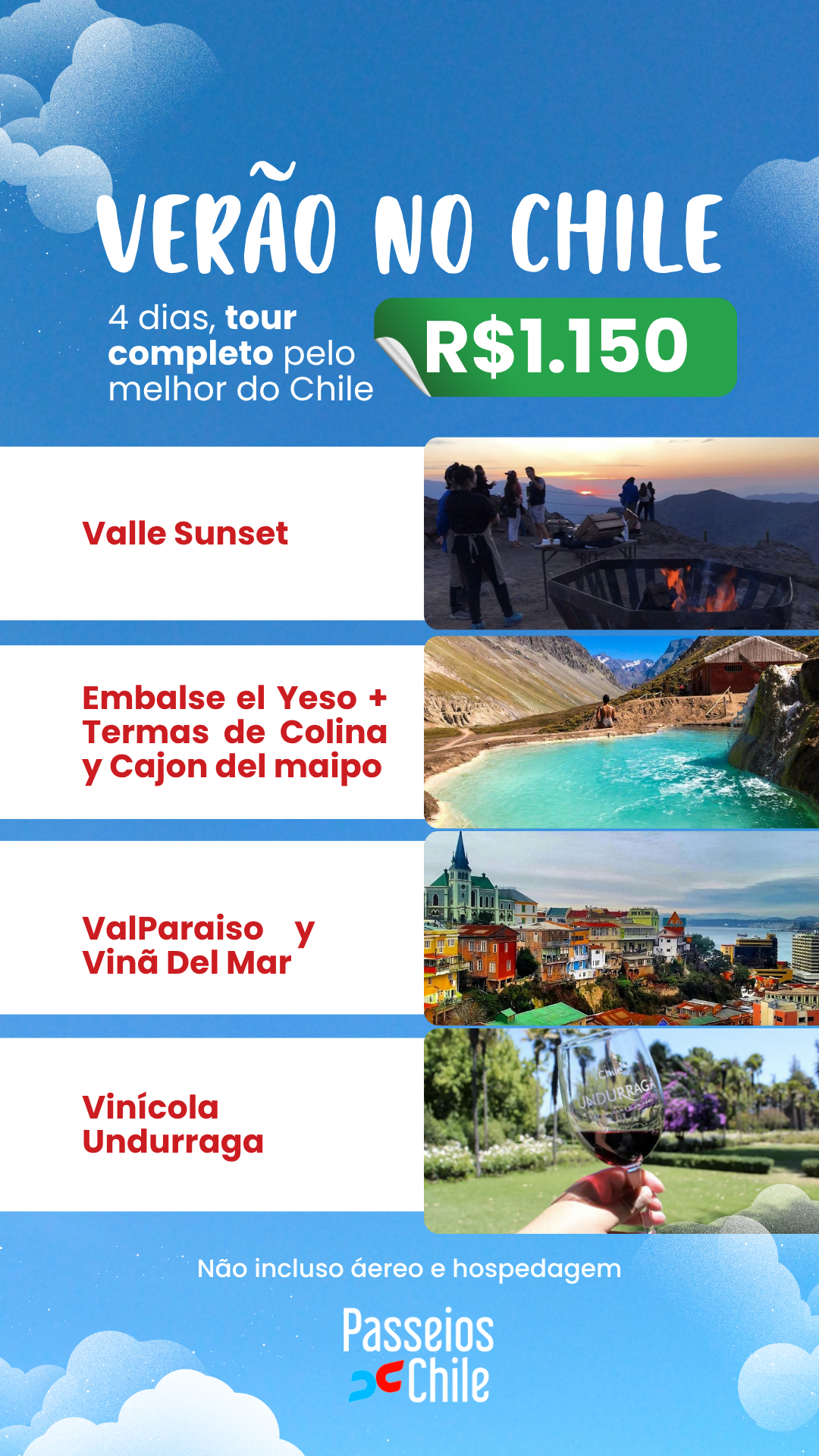 Pacote de Verão - 4 dias